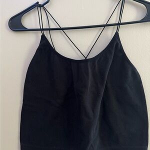 No Boundaries Black Ribbed Camisole